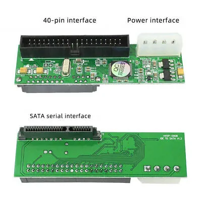 New 2.5 /3.5  Drive 40 Pin Serial ATA SATA To PATA IDE Card Adapter Converter UK • £5.98