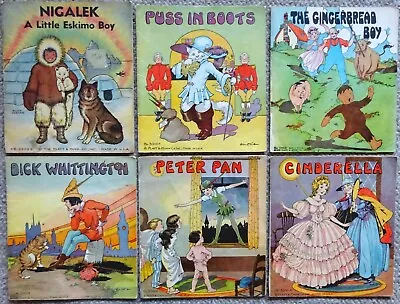 Vintage 30s PLATT & MONK Fairytale Book Lot Of 6-Cinderella-Peter Pan Etc • $19.80