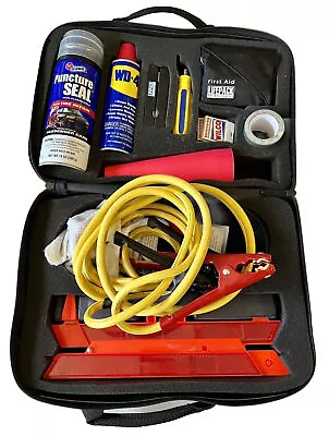 Auto Car Roadside Emergency Kit With Carrying Case - FREE SHIPPING! • $49.95