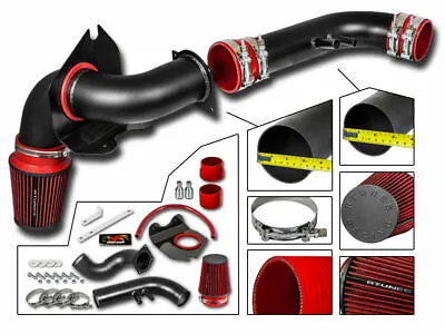 Cold Air Intake Kit MATT BLACK + RED Filter For 96-04 Ford Mustang GT 4.6 V8 • $998.99