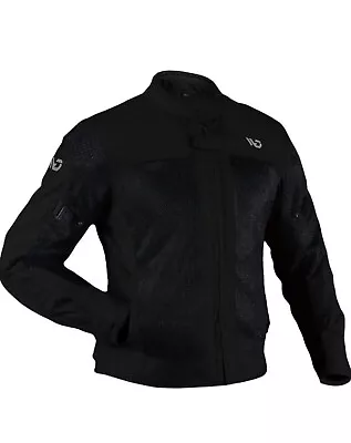 Brand New Men's WD Motorsports Miami Mesh Black Motorcycle Jacket Size XL • $19