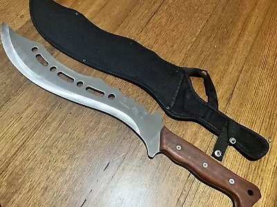 Outdoor Fixed Blade Knife Large Bowie Camping Hunting Survival Pocket Knife NEW • $45