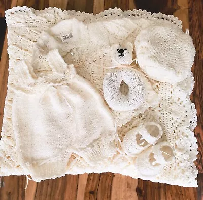 Mimsy*Newborn*Beautiful Baby Girls~Boys Layette*Reborn*Hand Knitted Clothes Set* • £46.99