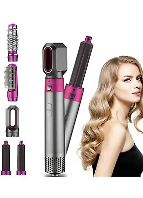 5 In 1 Hair Air Wrap Styler & Volumizer Rotating Hairdryer Hair Straightener.USA • $29.99