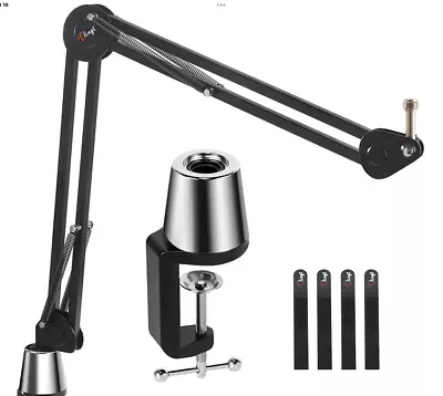 Mic Boom Arm Stand Microphone Arm Stand Desk-Mounted Suspension Boom Mic Arm • $39