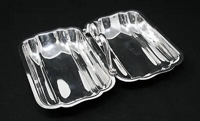 Vintage Bristol EPCA Silver Plate Double Sided Divided Serving Dish With Handle • $15