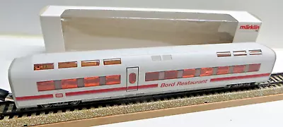 Märklin H0 4373 Ice 1 Buffet Car Board Restaurant Illuminated Boxed • $73.97