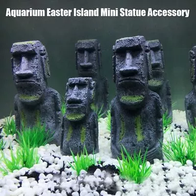 Island Fish Tank Accessories Resin Ornament Aquarium Decoration Stone Statue • $14.61