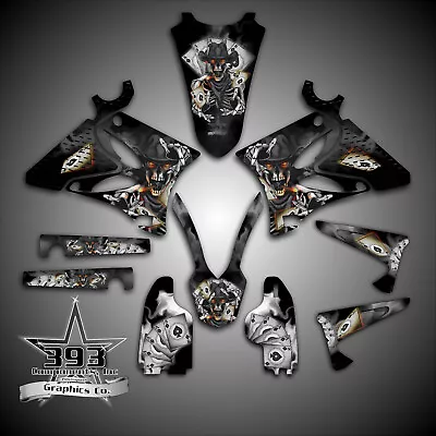 Yamaha Yz125 Yz250 1996 - 2017 2-stroke Graphics Kit Decals Outlaw Skull • $109.99