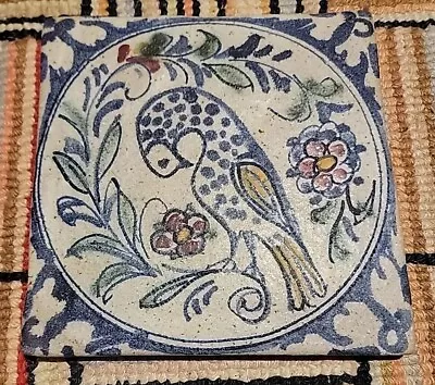 Vintage Berkshire Pottery Tile/Trivet (Bird) • $85