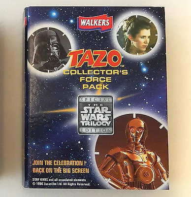 Star Wars Trilogy Tazos Collectors Force Pack Walker's 1996 Binder Memorabilia  • £14