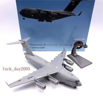 Wltk Usaf C-17 Globemaster Iii Military Transport Aircraft 1/200 Diecast Model • $29.99