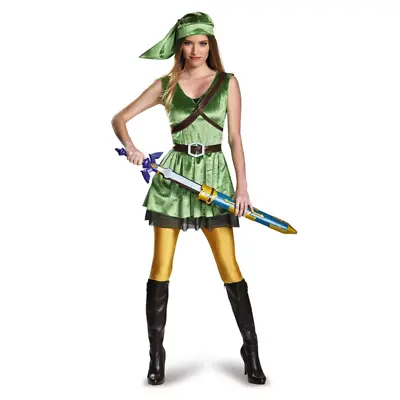 Legend Of Zelda Womens Link Dress Up Costume Run Out Sale Disguise • $69