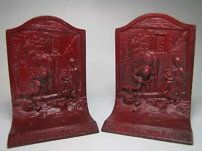 THE VILLAGE BLACKSMITH Old Bookends Workshop Horse Children Book Ends • $75