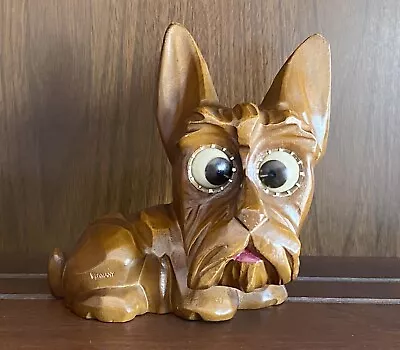 RARE Antique Oswald West Germany Moving Eye Clock - Scottie Dog With Ears Up! • $400