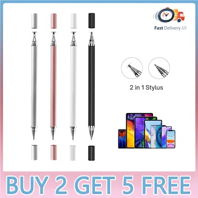 2in1 Universal Stylus Pens For Touch Screen Tablet Android Mobile IPhone IPad UK • £2.69