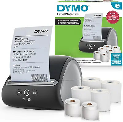 Dymo LabelWriter 5XL Label Printer & Labels | 2 X LW Large One Size  • £231.35