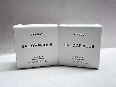$34.39 • Buy 2 X BYREDO Bal D’Afrique  Soap Bars 1oz 30g Travel Size. New And Fresh. In Box