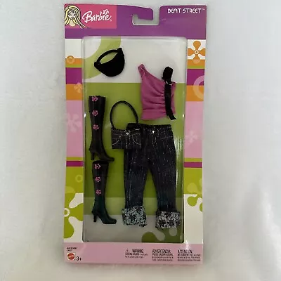 VTG 2002 Barbie Beat Street Fashion Outfit Denim Jeans Shoes  Bag New In Box Y2K • $44.99