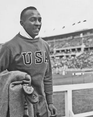 1936 Berlin Olympics JESSE OWENS Glossy 8x10 Photo USA Print Poster Gold Medal • $5.49