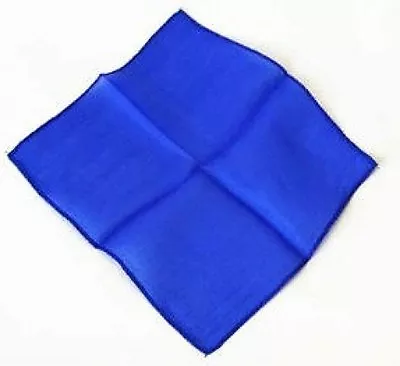 9  Inch BLUE MAGIC SILK Gosh Handkerchief Scarf Trick Hanky Magician Prop Thumb • $6.39