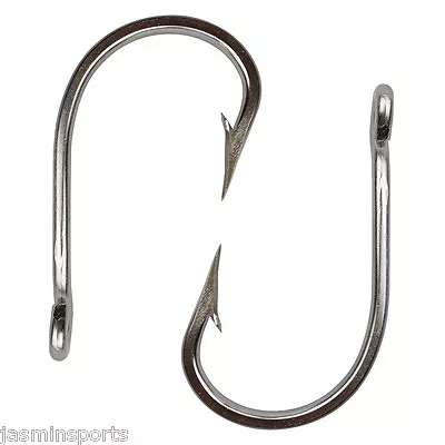 $12.75 • Buy 5Pcs Saltwater Stainless Steel Fishing Hooks Big Game Tuna Circle Hook 3/0-13/0