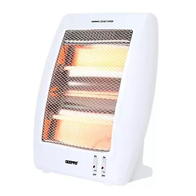 Quartz Halogen Heater Portable Upright Electric Heater 2 Heat Settings 400W/800W • £13.99