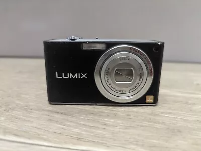 Panasonic Lumix DMC-FX33 8.1MP Compact Digital Camera Black Tested • £39.99