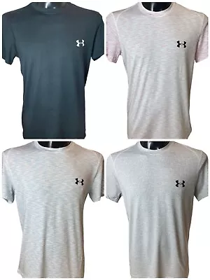 Under Armour Mens T-Shirt Short Sleeve UA Gym Fitness HeatGear Crew Running *3 • £11.60