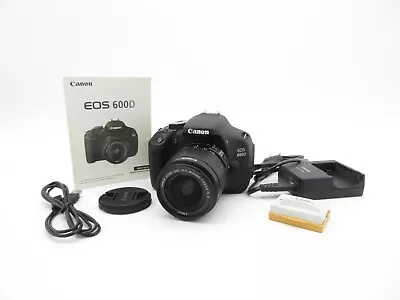 Canon EOS 600D DSLR SLR SLR Camera Zoom Lens EF-S 18-55mm 1:3.5-5.6 IS II • £188.49