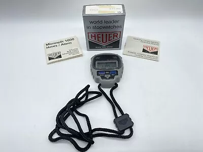Vintage TAG HEUER Microsplit 1000 Digital Stopwatch MINT W/New Battery • $64.95