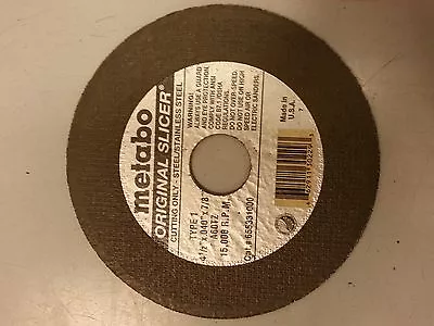 Metabo Slicer 55.331 Cutting Wheels 4.5  X .040  X 7/8  - 50 Pack • $80