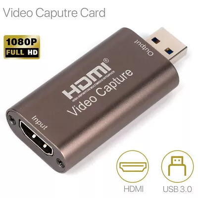 £8.89 • Buy HDMI Video Capture Card Screen Record USB 3.0 1080P Game HD Video Capture Card