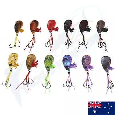 Prawn Blades Fishing Lures 38mm 6g Vibes Vibe Bream Blade Bass Flathead PB • $9.95