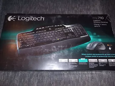 Logitech MK710 Cordless Desktop Keyboard & M705 Mouse Combo - Black • $28