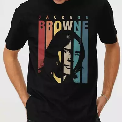 Jackson Browne NEW T-shirt Black Short Sleeve All Sizes • $9.99