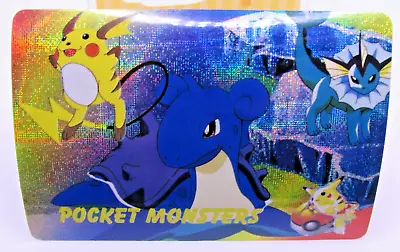 Japanese 90's Pokemon Vending STICKER Card Holo Raichu Lapras Vaporeon • $0.99