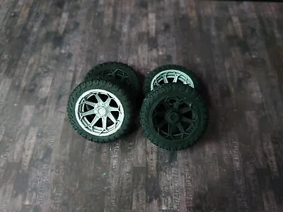 1/24 Offroad 4play Wheels Tires And Brake Discs For Diorama/diecast UNPAINTED • £10