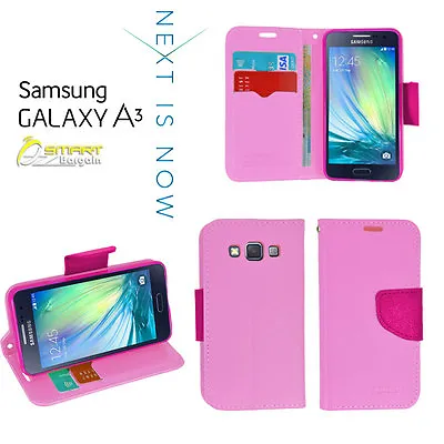 Pink Diary Wallet Flip Case Cover For Samsung Galaxy A3 A330 A330Y+ Screen Guard • $6.99