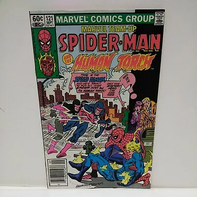 Marvel Team-Up #121 Newsstand 1982 Marvel Comics Spiderman & The Human Torch • $3