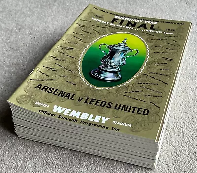 Unused 1972 FA Cup Final Programme Arsenal V Leeds United At Wembley • £8.99