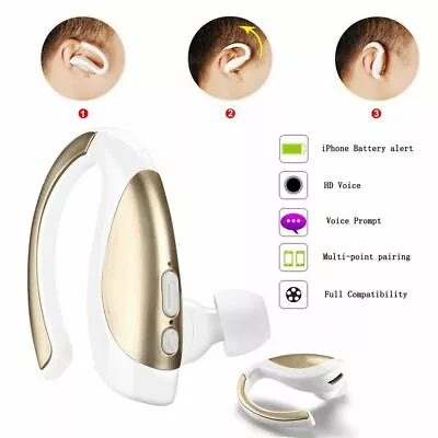 Wireless Bluetooth Headset Stereo Earphone Earbud Handsfree Call For Car Driving • $17.47