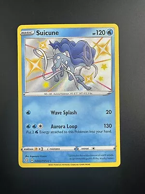 Suicune SV022/SV122 Shining Fates Holo Shiny Pokemon Card • $12.49