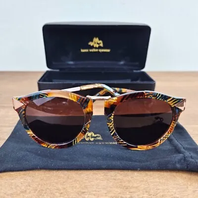 Karen Walker Eyewear Harvest Sunglasses Unusual Multicolor Pattern • $49.99