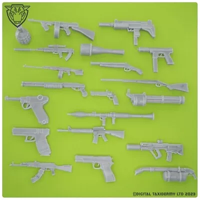 Modern Weapons - 1/18 1/12 1/10 1/6 - M16 Ak47 Rpg Action Man Scale Model • $4.96