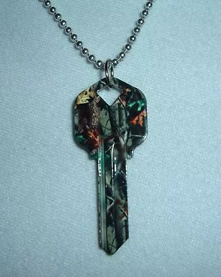 Mossy Oak Break Up Real Tree Camo Key Blank Wear Like A Dog Tag Camouflage Hunt • $15.77