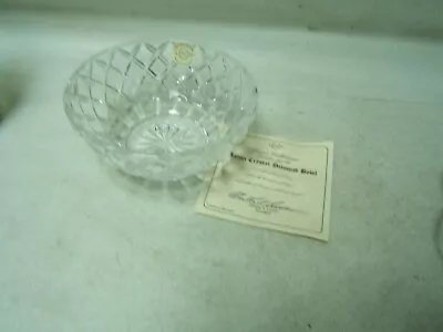 Lenox Crystal Diamond Bowl Lead Crystal W/ COA And Sticker 5  Diameter • $12.99