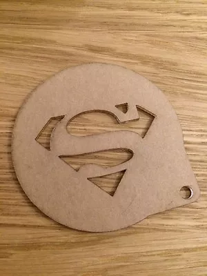 Super Hero Cappuccino Espresso Hot Chocolate Cafe Latte Coffee Acrylic Stencil  • $9.99