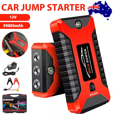 99800mAh Portable Car Jump Starter Booster 12V Battery Charger Power Bank AU • $50.25