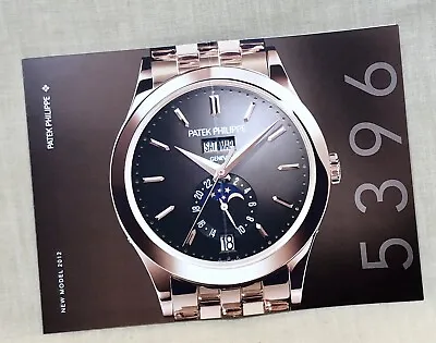 PATEK PHILIPPE Brochure Booklet 5396 Annual Calendar Cal 324 S QA LU 24H 2012 / • $164.17